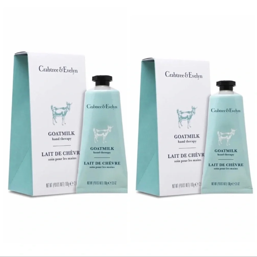 X2 CRABTREE & EVELYN Goatmilk Hand Therapy Cream 3.5 oz ea NEW